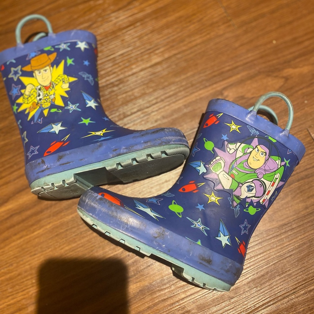 Toy Story toddler rain boots, size 7/8c.